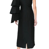 Rosie Assoulin Bidi Bidi Bom Bom Tea Length Dress - Vermillion