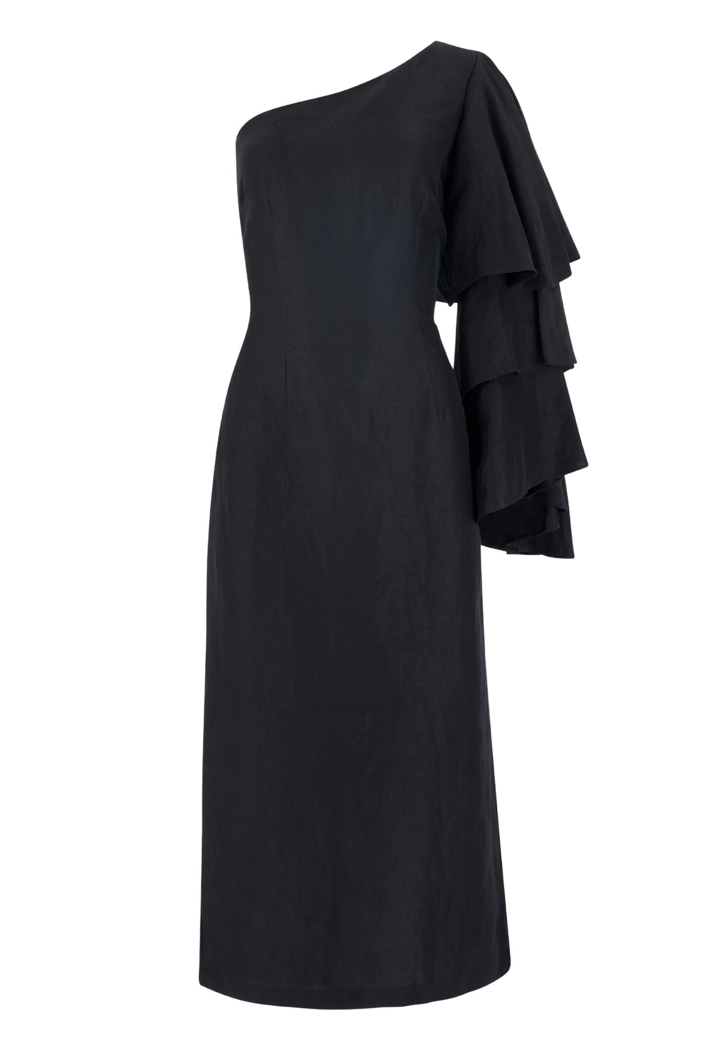 Rosie Assoulin Bidi Bidi Bom Bom Tea Length Dress - Vermillion