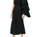 Rosie Assoulin Bidi Bidi Bom Bom Tea Length Dress - Vermillion