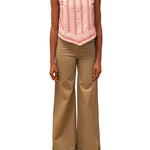 Rosie Assoulin Chevron Top in Men's Shirting - Vermillion