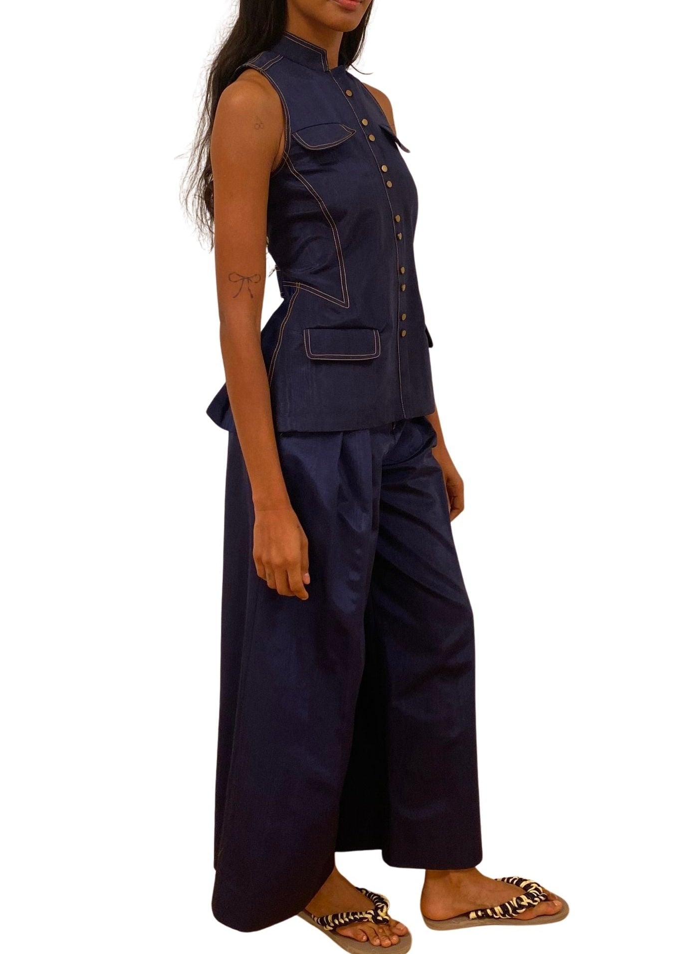 Rosie Assoulin Emotionally Vested Vest - Vermillion