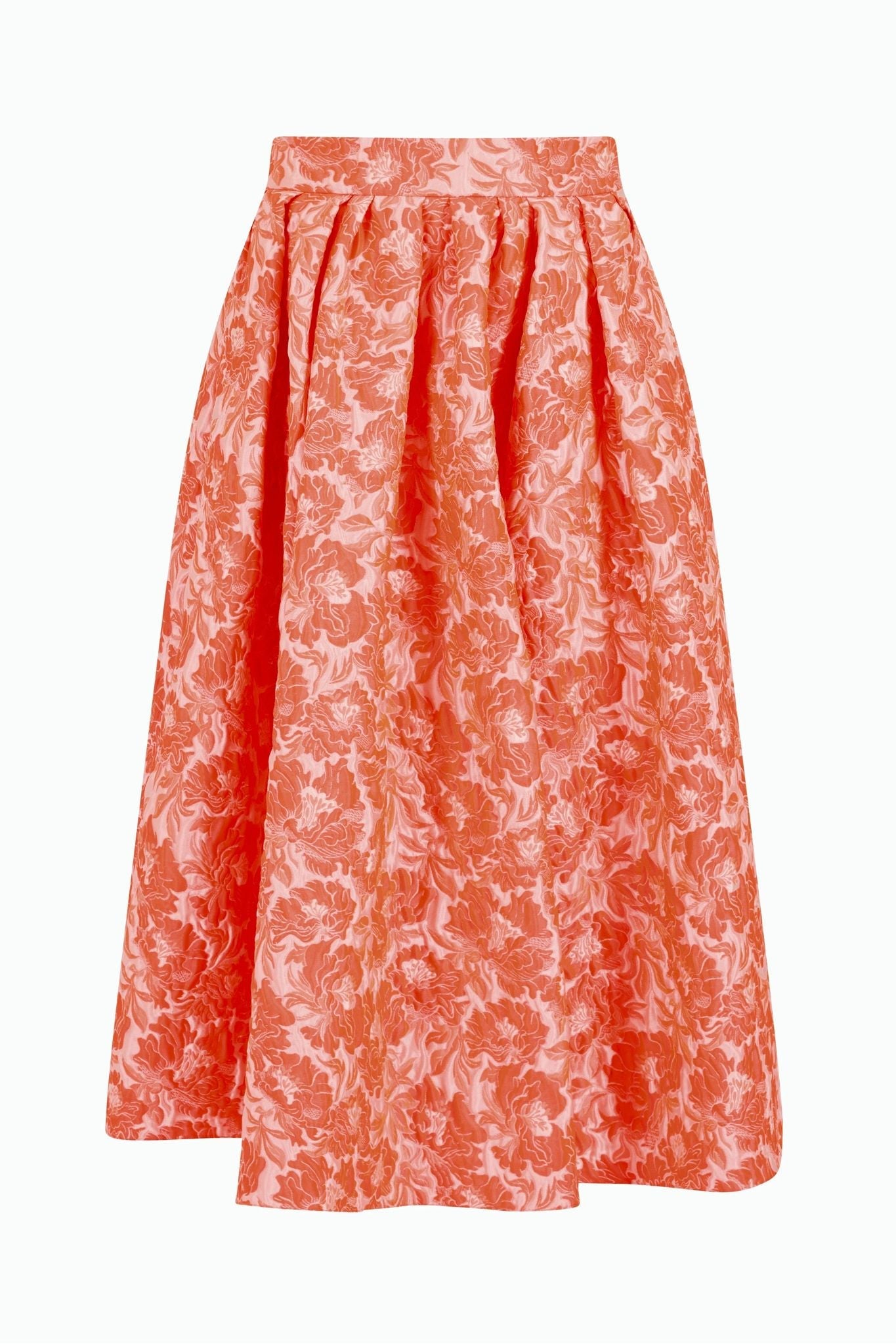 Rosie Assoulin Full Pleated Skirt - Vermillion