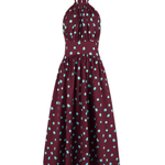 Rosie Assoulin Halter in the Name of Love Dress - Vermillion