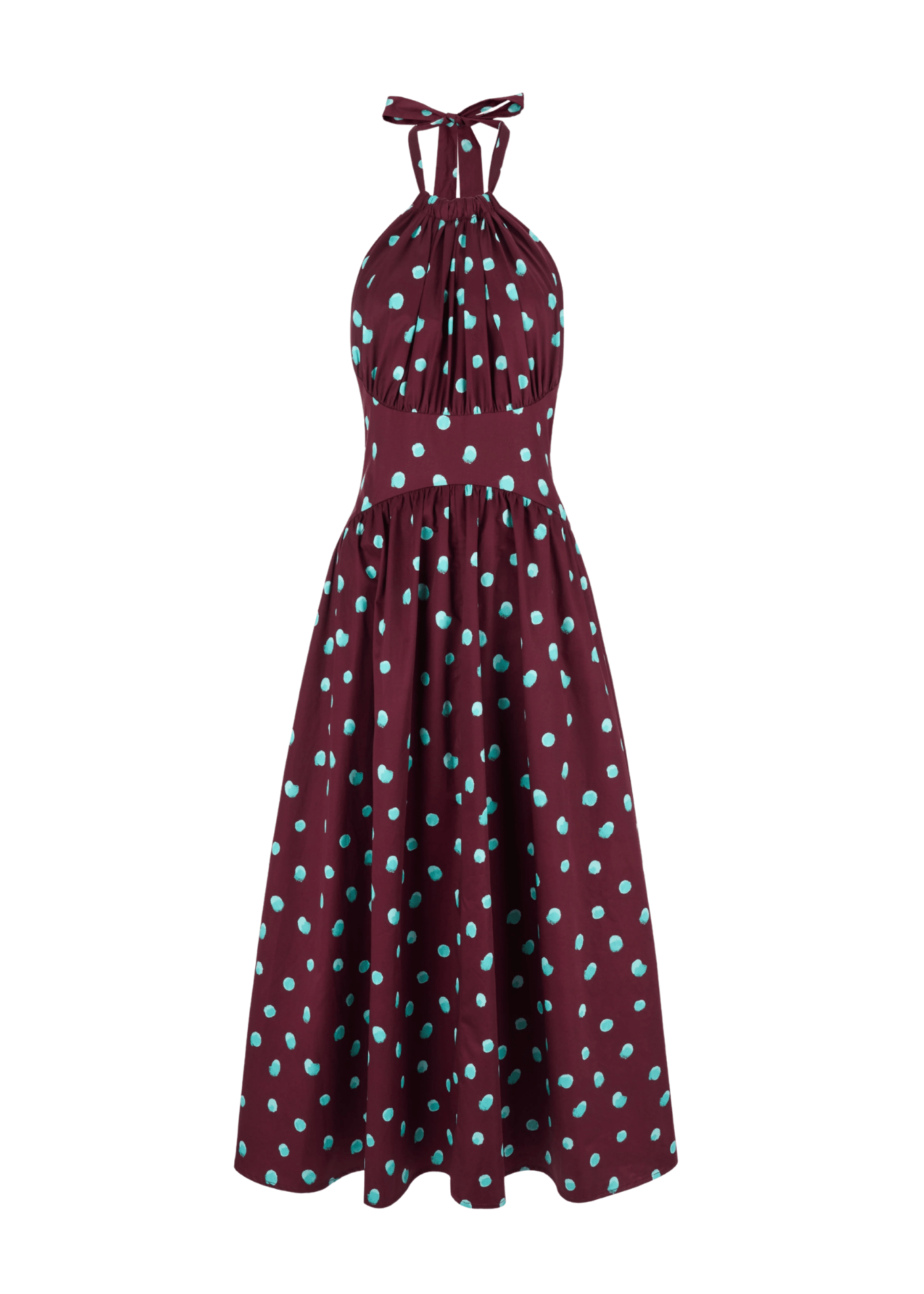 Rosie Assoulin Halter in the Name of Love Dress - Vermillion