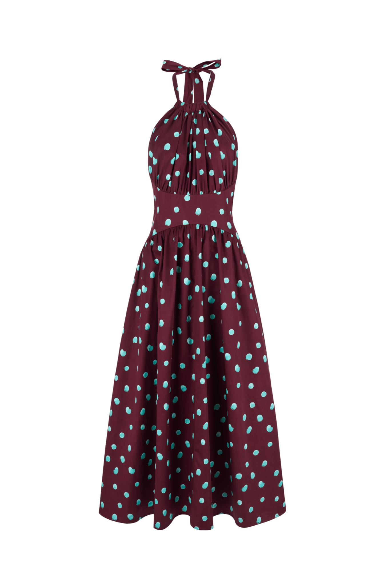 Rosie Assoulin Halter in the Name of Love Dress - Vermillion