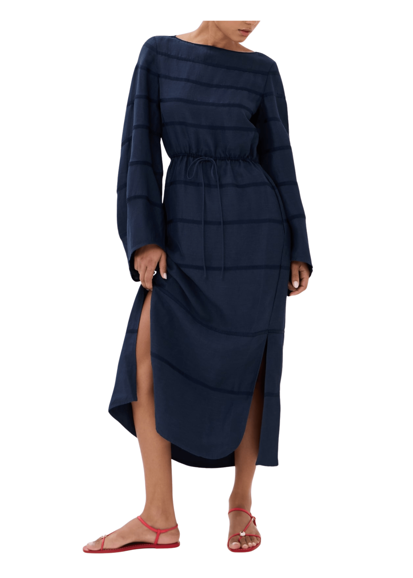 Rosie Assoulin Ribbon Caftan Dress - Vermillion