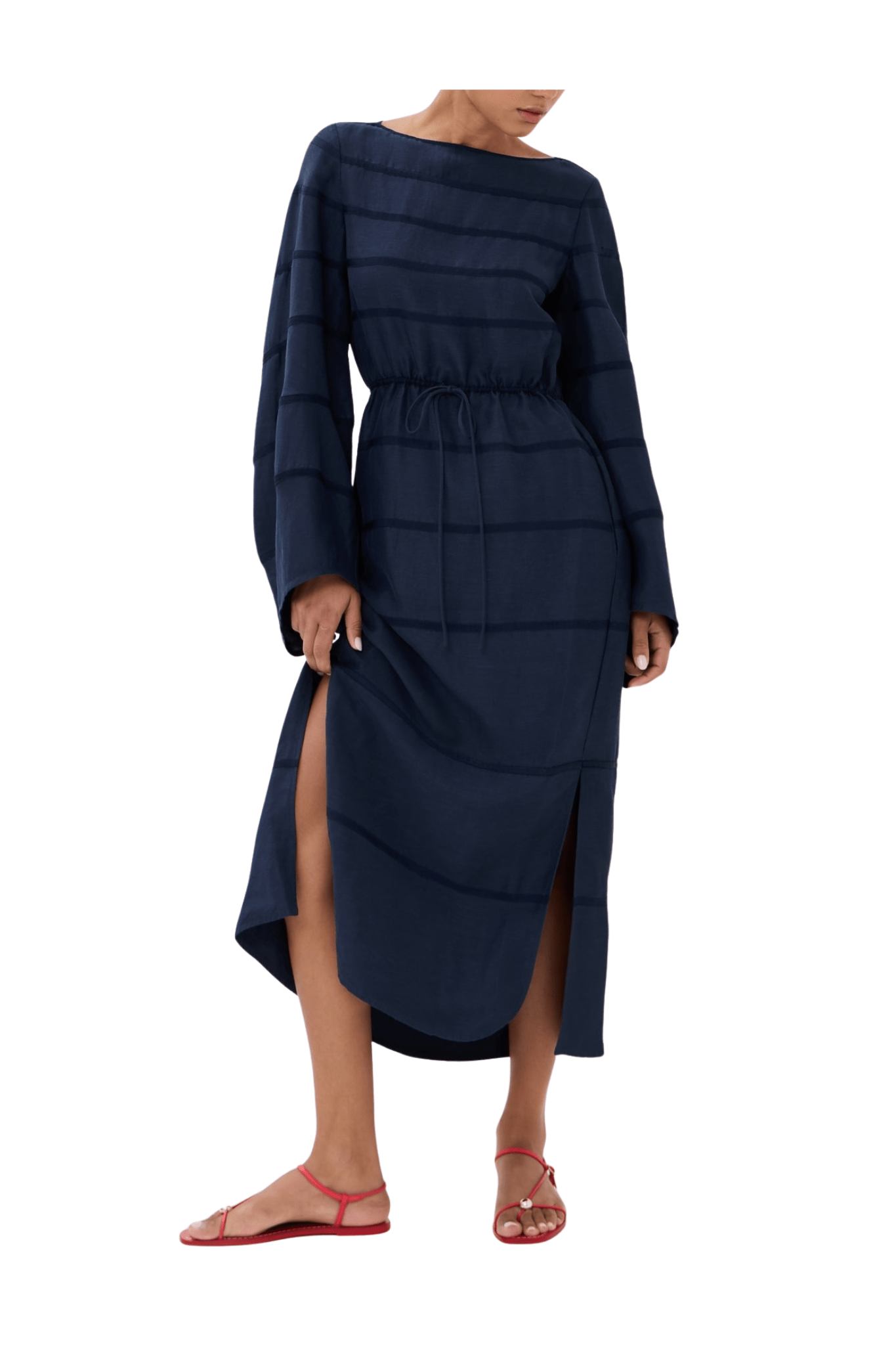 Rosie Assoulin Ribbon Caftan Dress - Vermillion