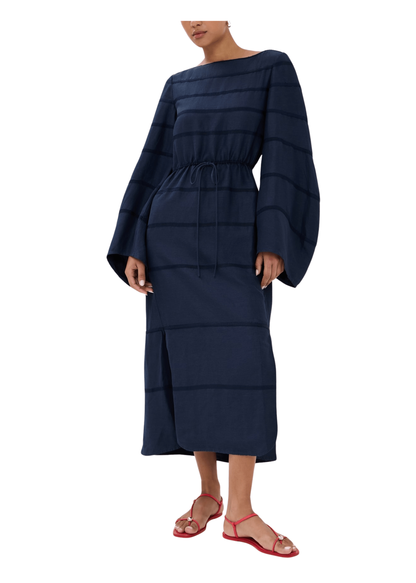 Rosie Assoulin Ribbon Caftan Dress - Vermillion