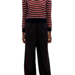 Rosie Assoulin Striped V-Neck Sweater - Vermillion