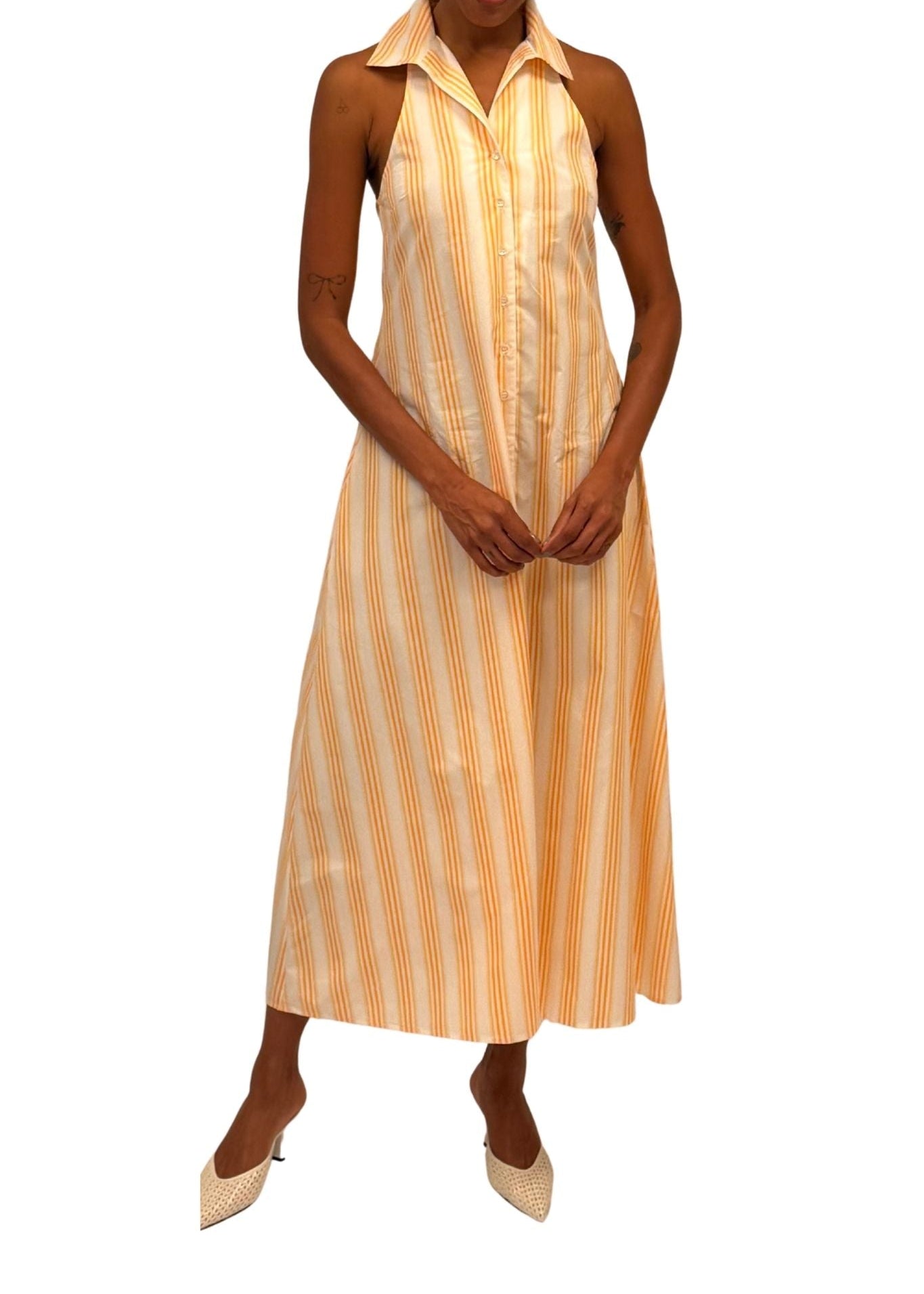 Rosie Assoulin Take It or Sleeveless Dress - Vermillion