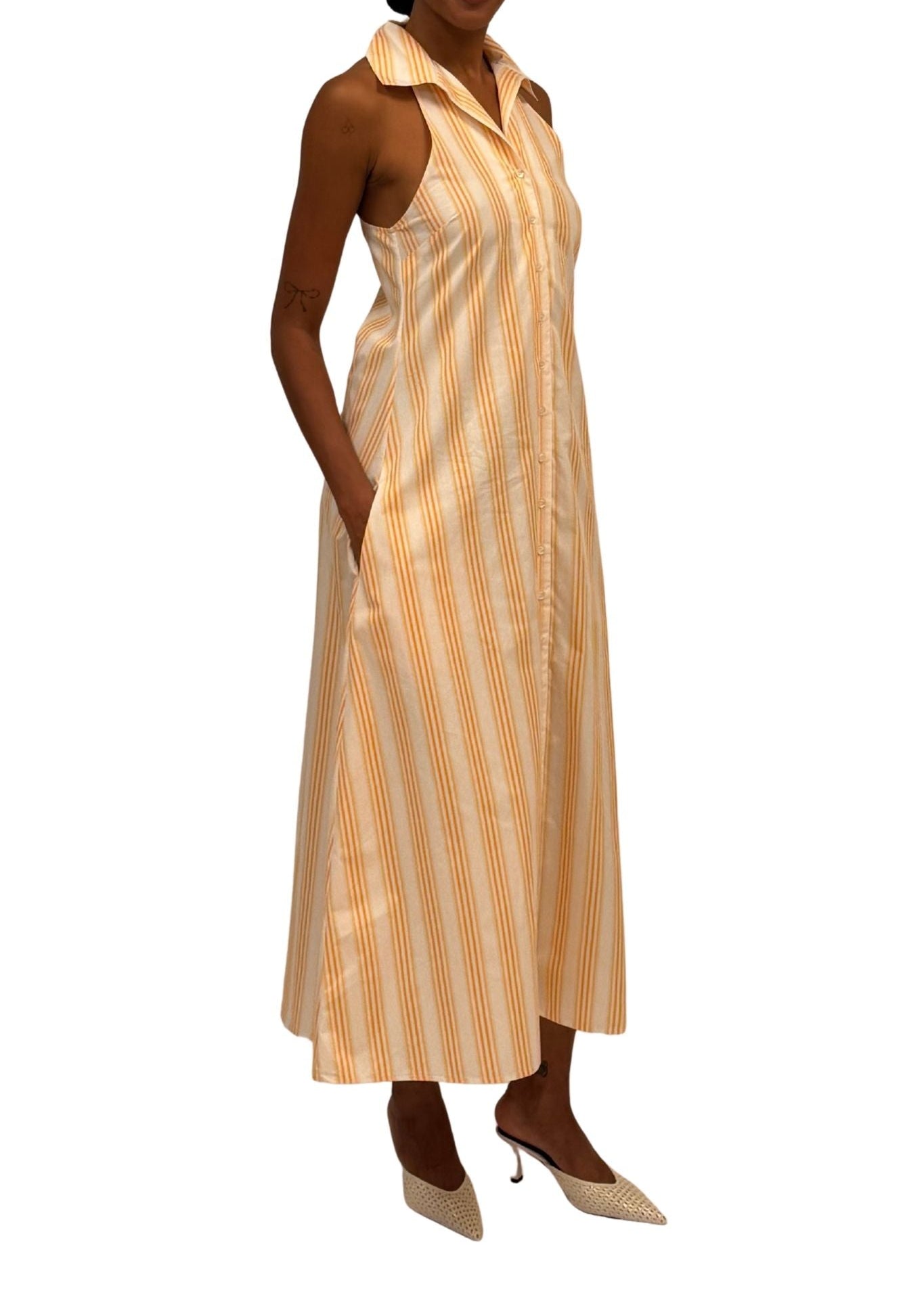 Rosie Assoulin Take It or Sleeveless Dress - Vermillion