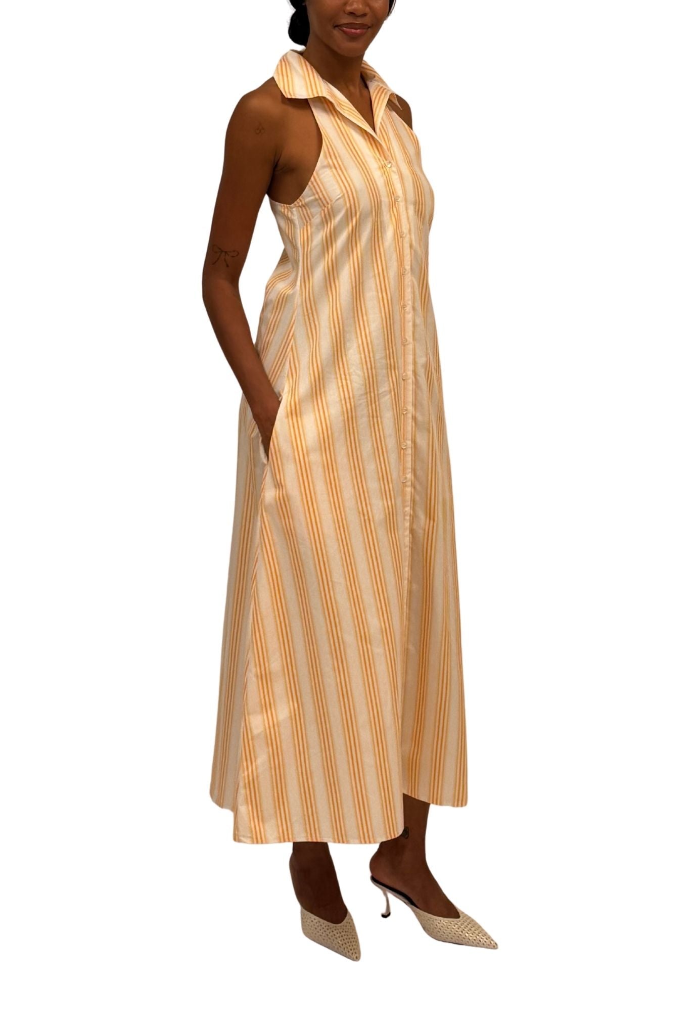 Rosie Assoulin Take It or Sleeveless Dress - Vermillion