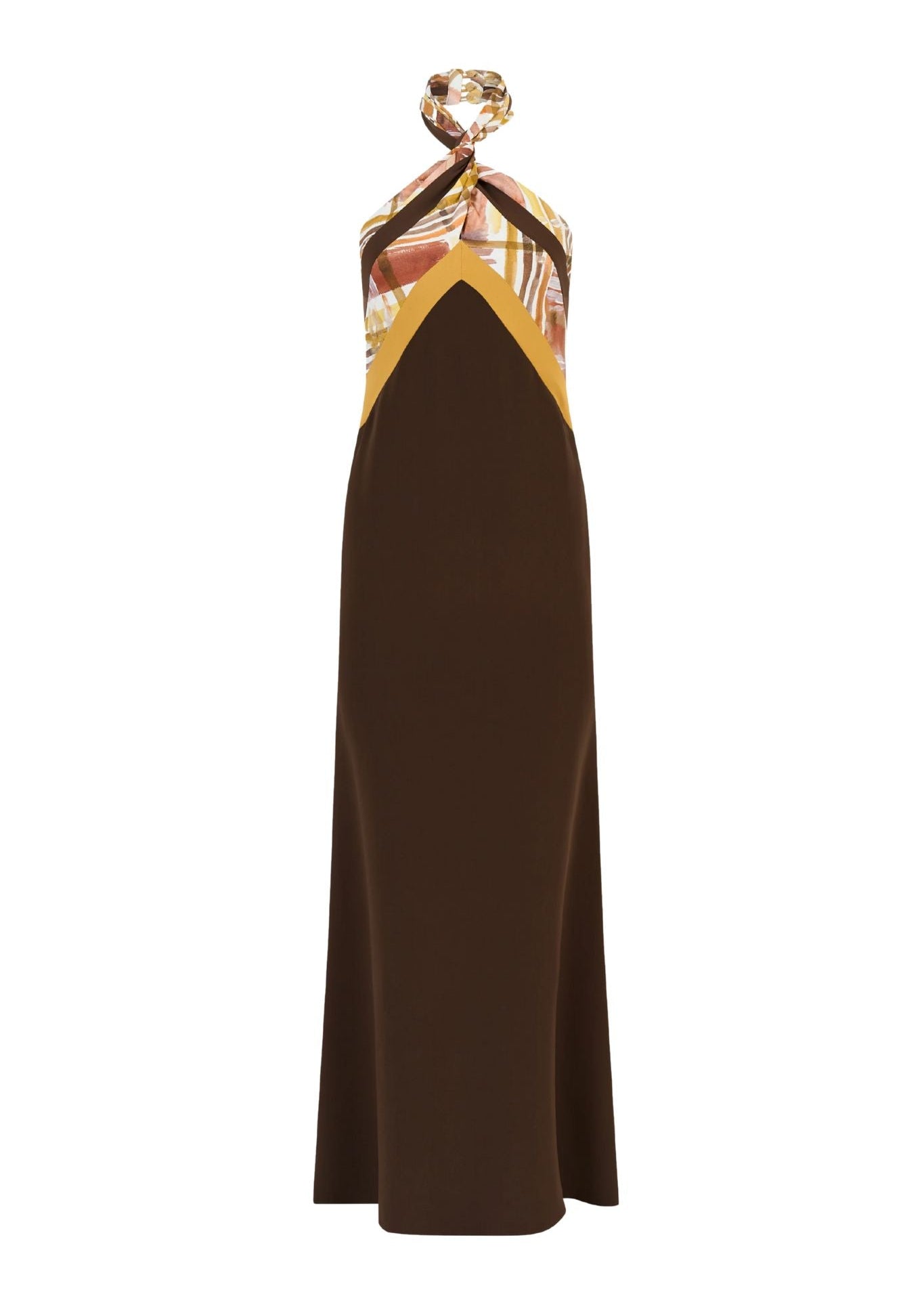 Rosie Assoulin Twisted Halter Dress - Vermillion