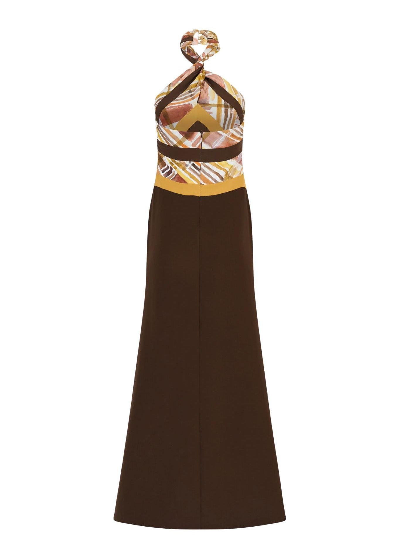 Rosie Assoulin Twisted Halter Dress - Vermillion