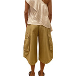 Rosie Assoulin Wedge Top in Trapunto Cotton - Vermillion