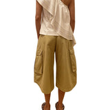 Rosie Assoulin Wedge Top in Trapunto Cotton - Vermillion