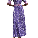 Rosie Assoulin Whoa, Whoa, Whoa She's a Lady Dress in Tossed Floral Cotton Poplin - Vermillion
