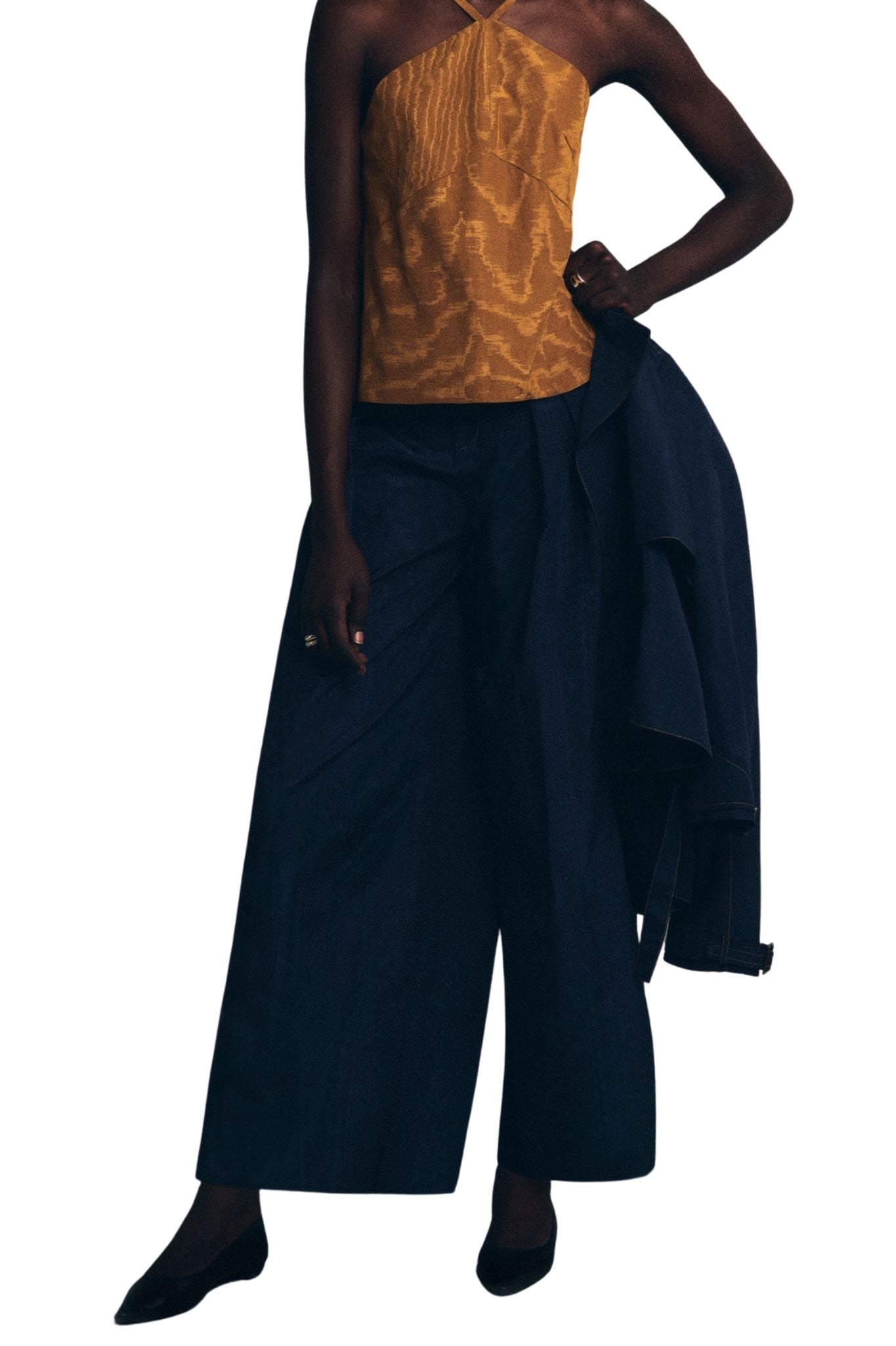 Rosie Assoulin Wide Leg Pleat Pants - Vermillion