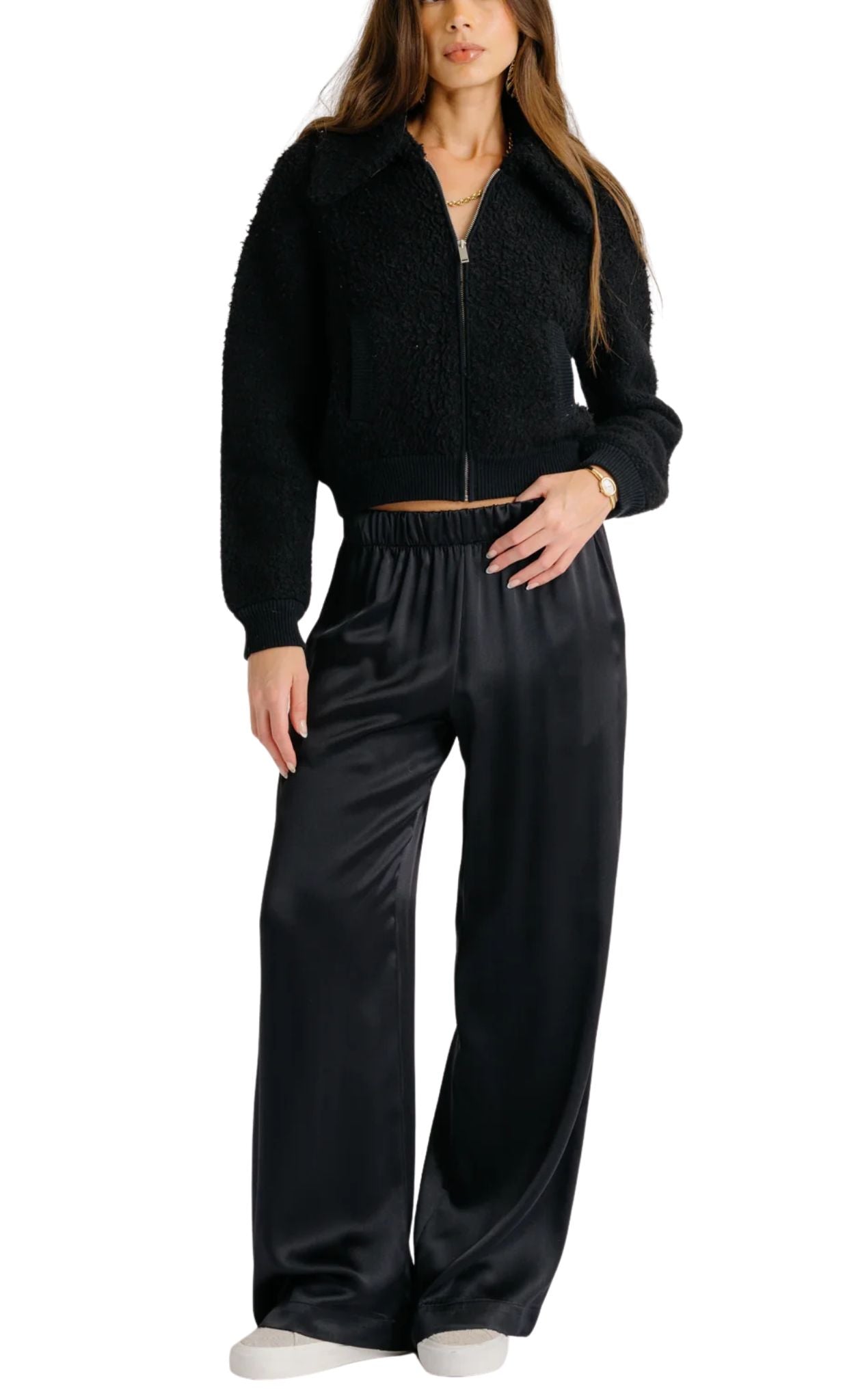 Sablyn Brynn High Rise Pull On Wide Leg Pant - Vermillion