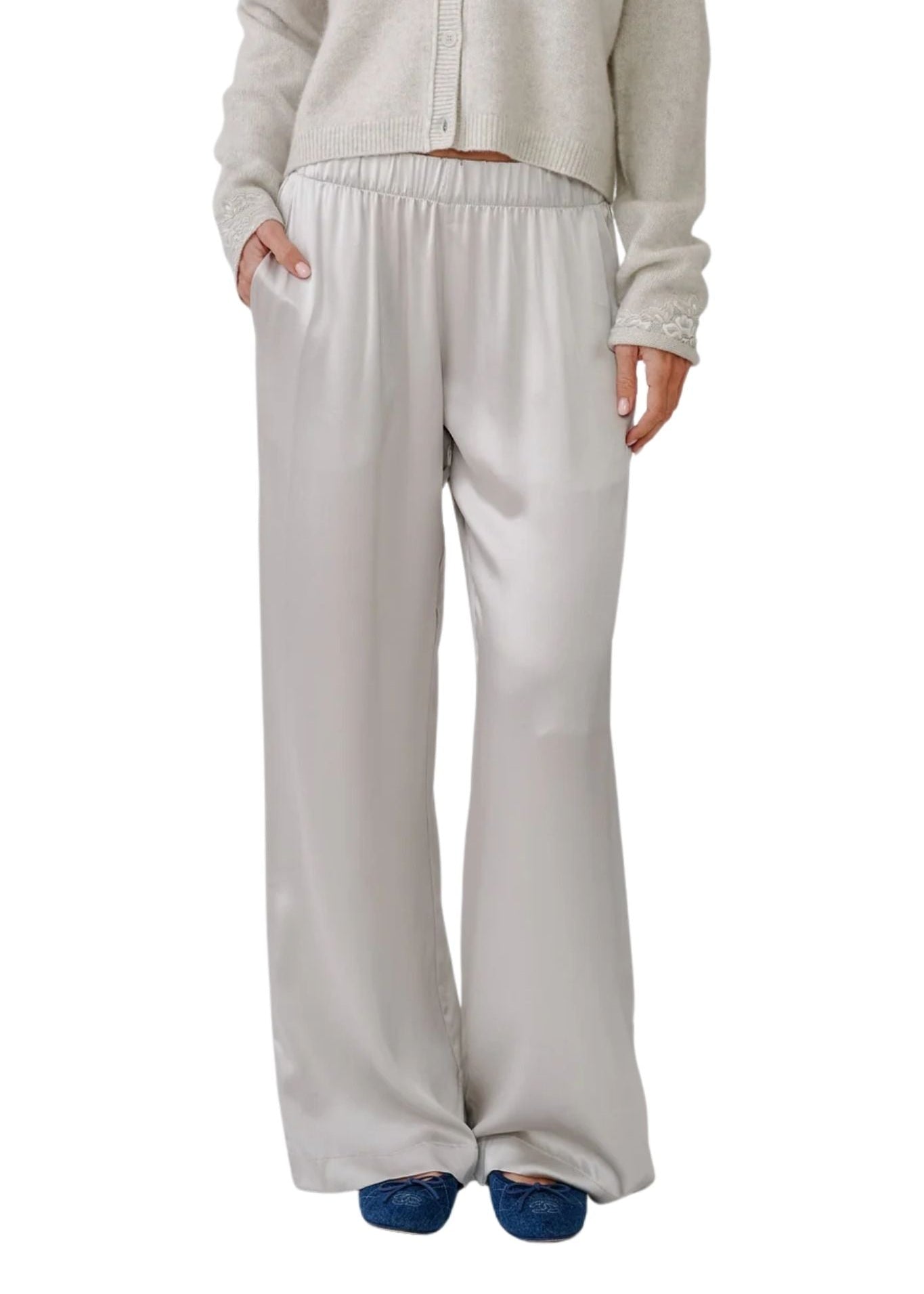Sablyn Brynn High Rise Pull On Wide Leg Pant - Vermillion