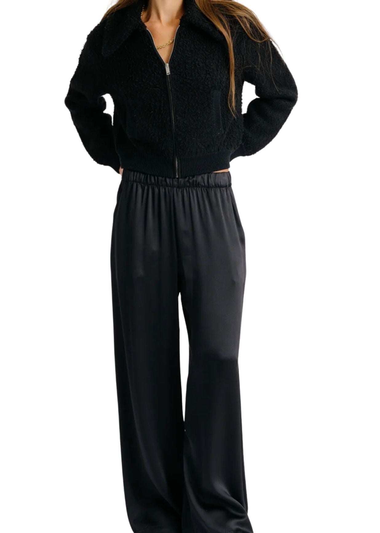 Sablyn Brynn High Rise Pull On Wide Leg Pant - Vermillion