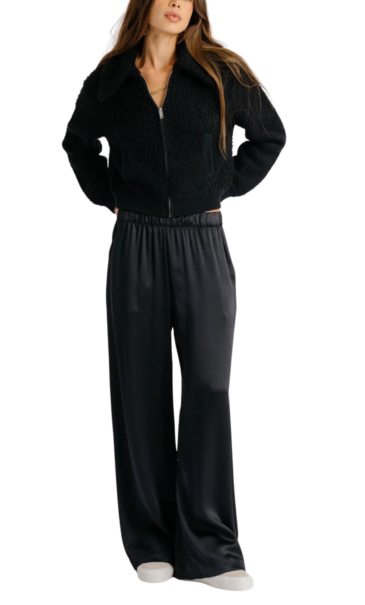 Sablyn Brynn High Rise Pull On Wide Leg Pant - Vermillion