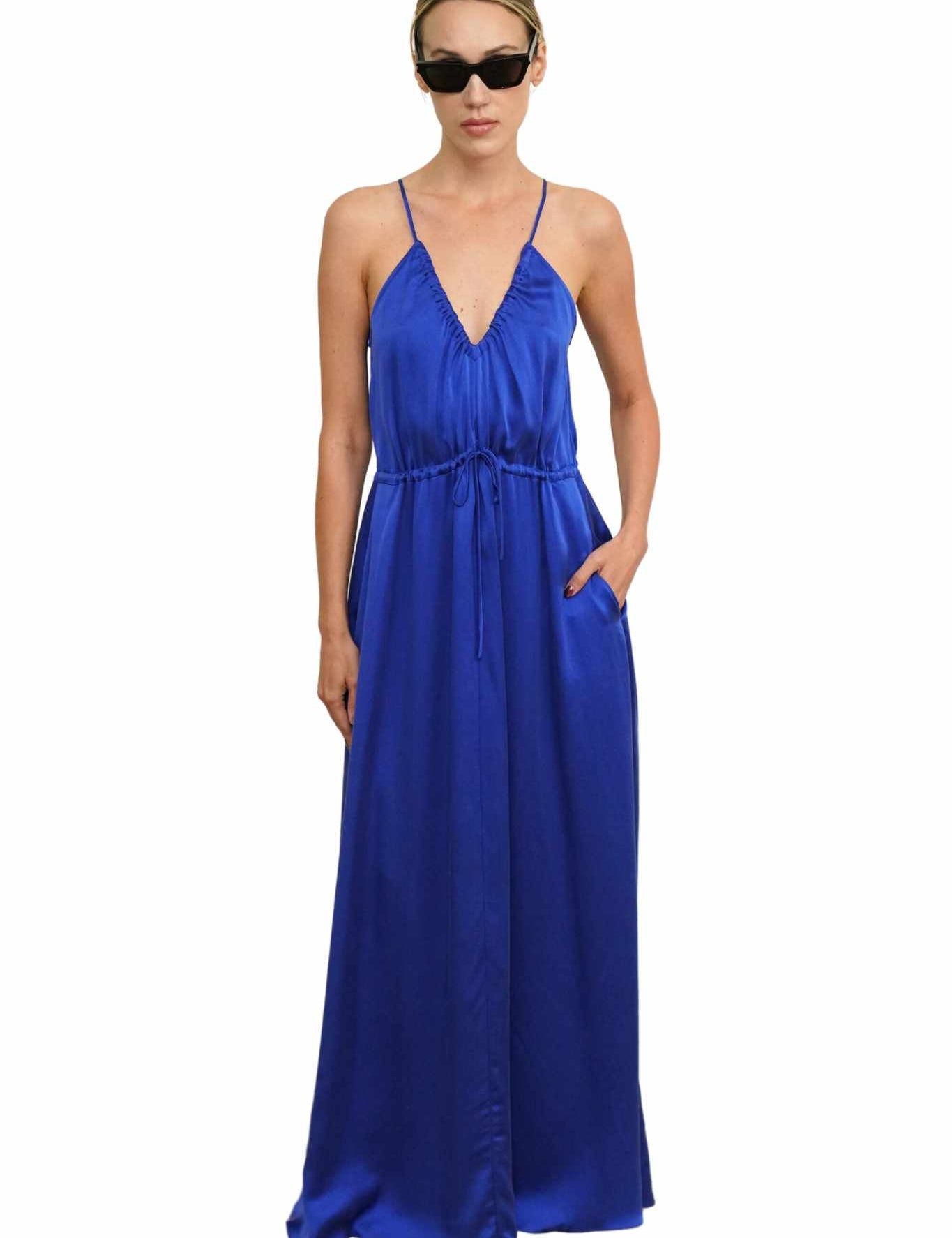 Sablyn Claude V - neck Maxi Dress - Vermillion