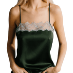 Sablyn Haya Lace Trim Square Neck Cami - Vermillion