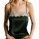 Sablyn Haya Lace Trim Square Neck Cami - Vermillion
