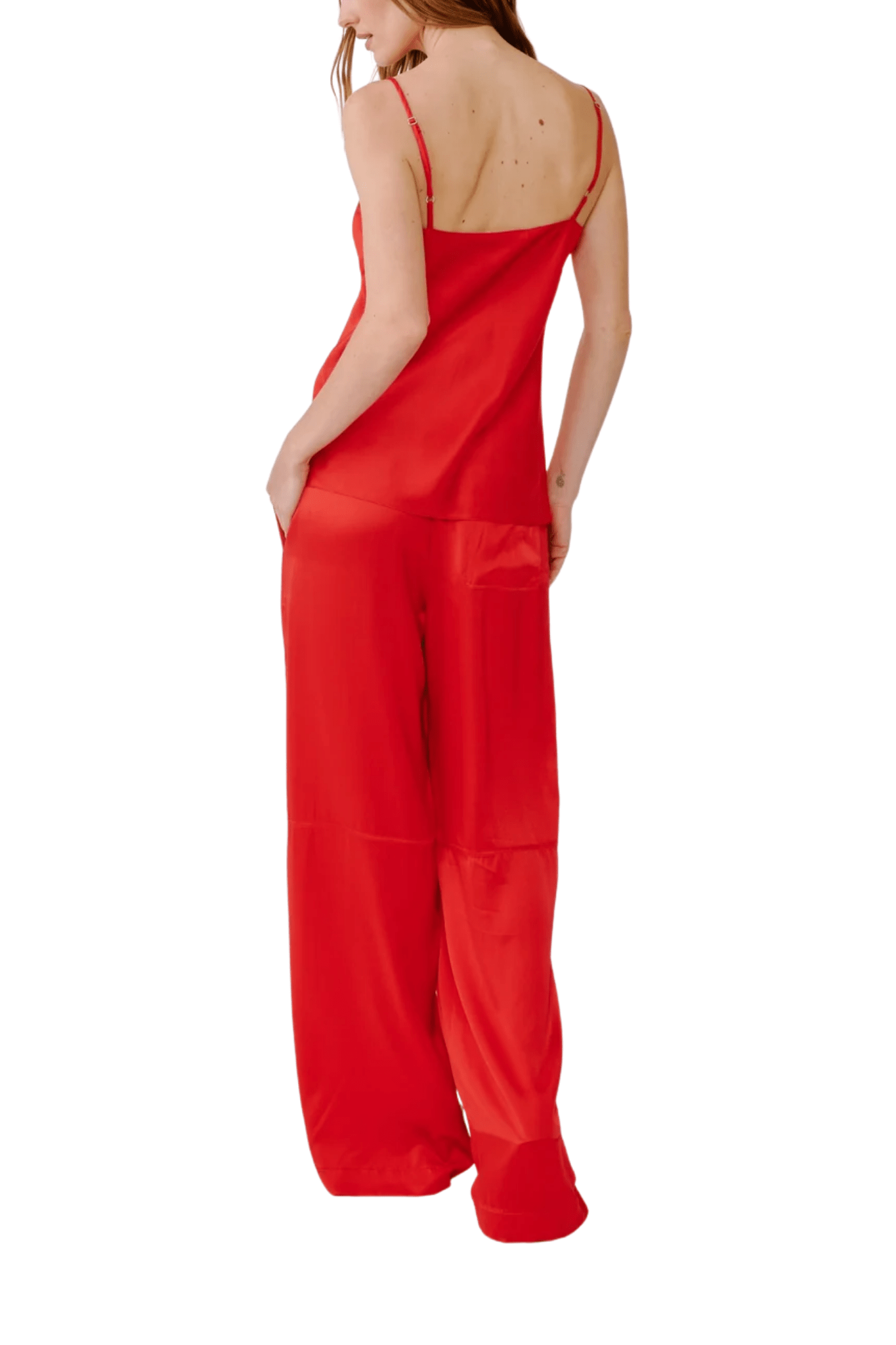 Sablyn Lexi Lower Rise Relaxed Pull On Pant - Vermillion