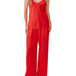 Sablyn Lexi Lower Rise Relaxed Pull On Pant - Vermillion