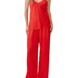 Sablyn Lexi Lower Rise Relaxed Pull On Pant - Vermillion