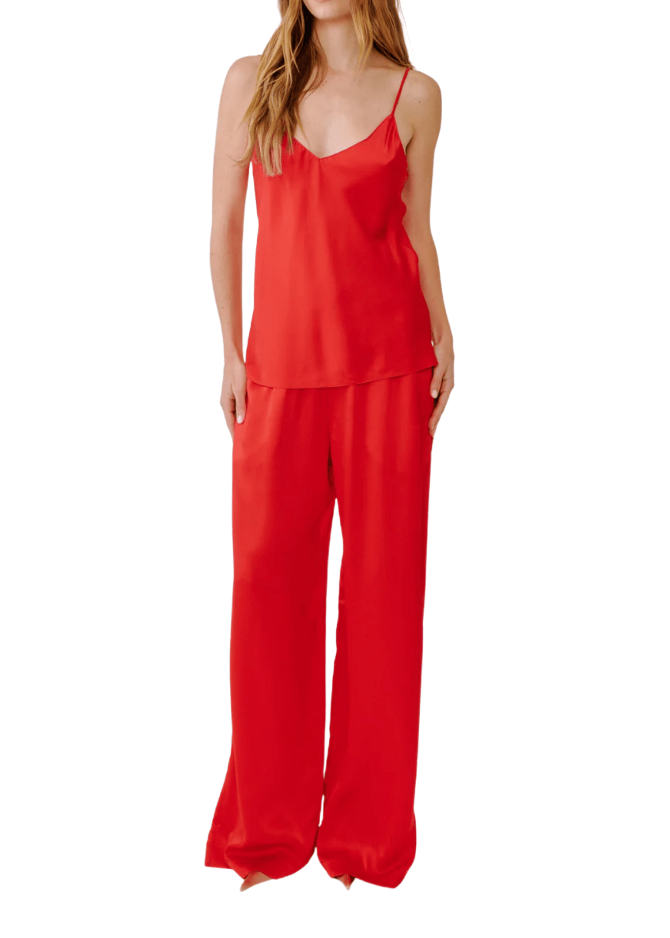 Sablyn Lexi Lower Rise Relaxed Pull On Pant - Vermillion