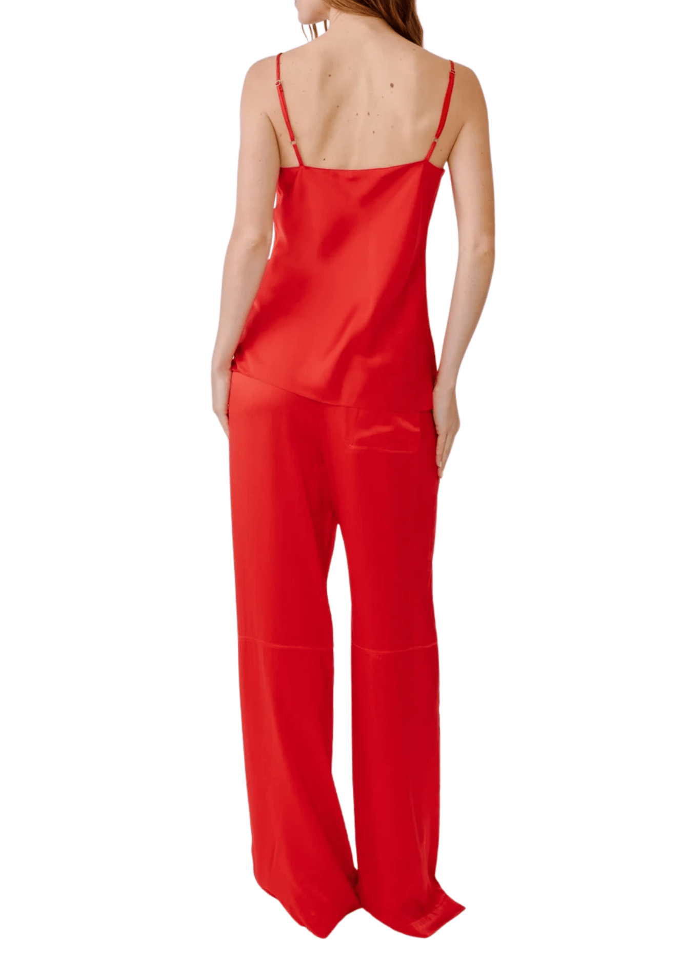 Sablyn Lexi Lower Rise Relaxed Pull On Pant - Vermillion