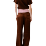 Sablyn Lexi Lower Rise Relaxed Pull On Pant - Vermillion