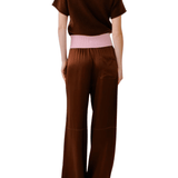 Sablyn Lexi Lower Rise Relaxed Pull On Pant - Vermillion