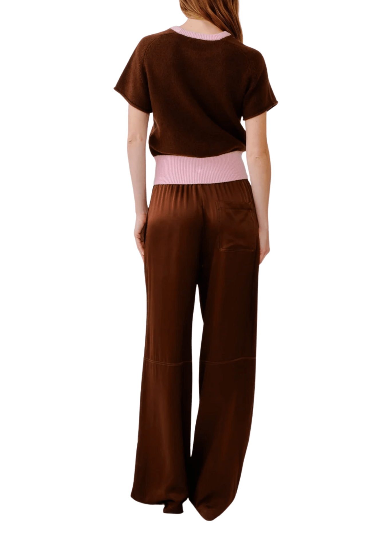 Sablyn Lexi Lower Rise Relaxed Pull On Pant - Vermillion