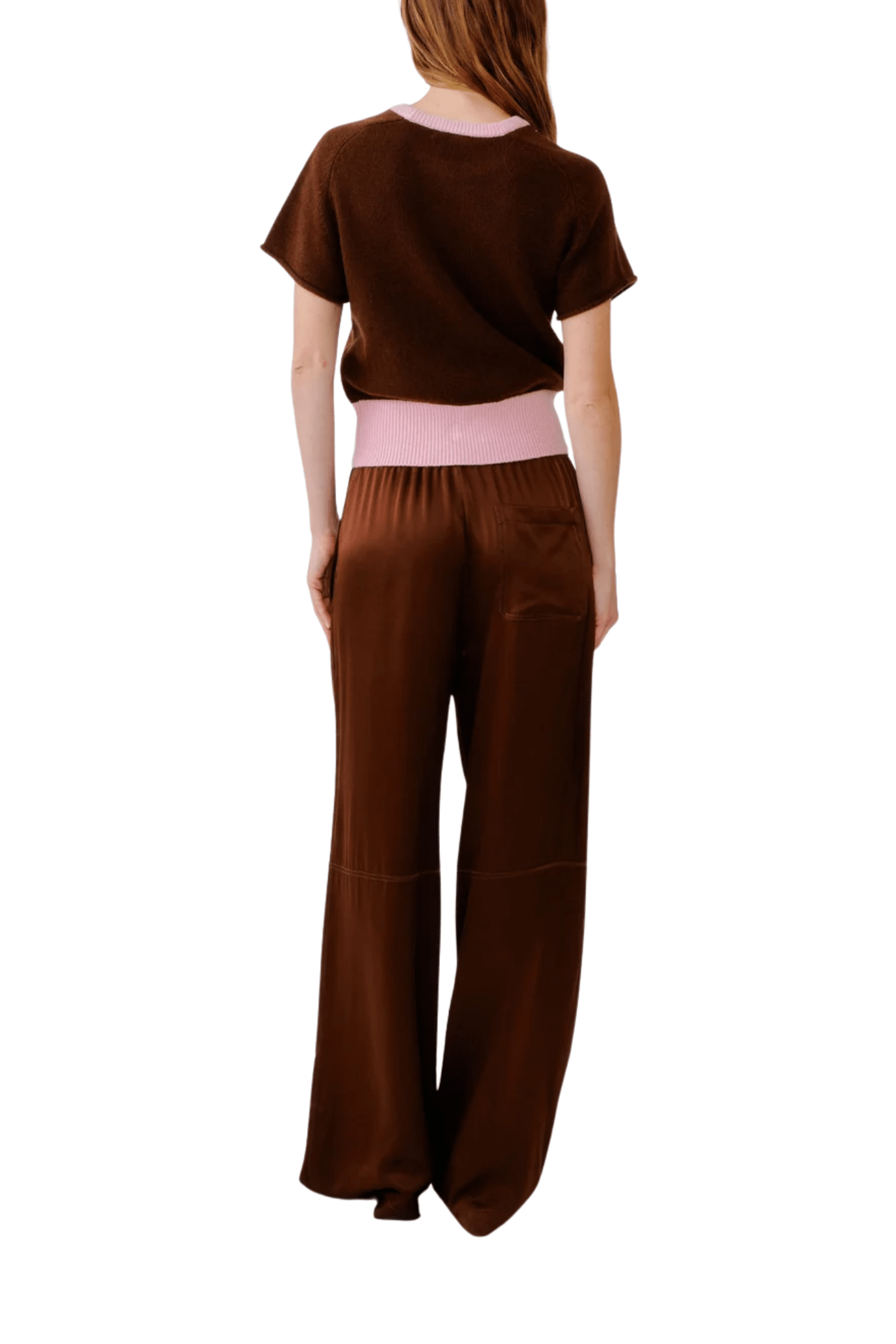 Sablyn Lexi Lower Rise Relaxed Pull On Pant - Vermillion