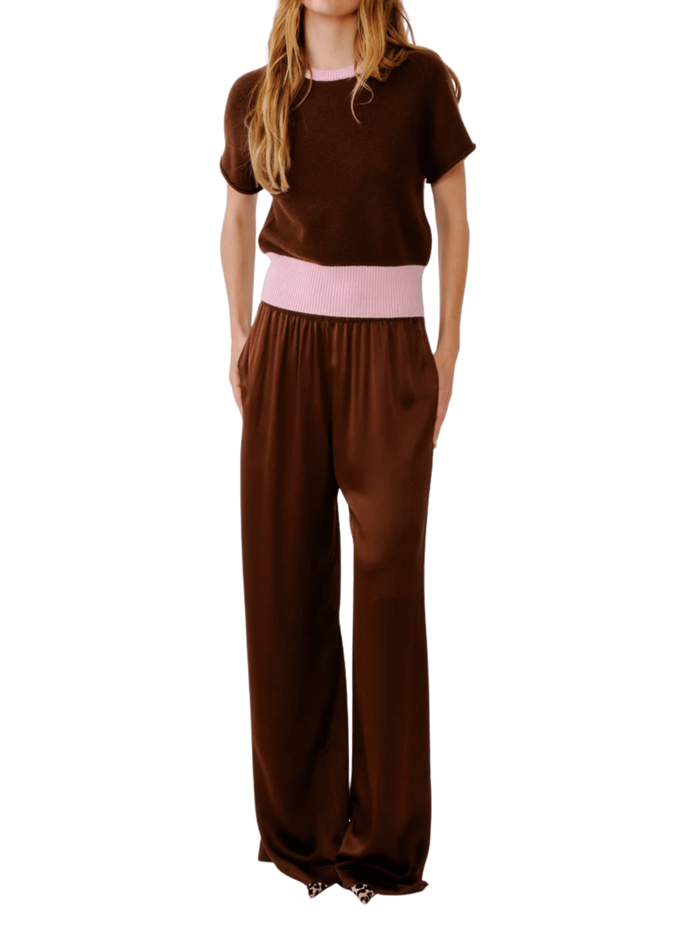 Sablyn Lexi Lower Rise Relaxed Pull On Pant - Vermillion