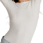 Sablyn Quincy LS Fitted Crewneck Tee - Vermillion