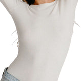 Sablyn Quincy LS Fitted Crewneck Tee - Vermillion