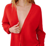 Sablyn Samson Relaxed Saddle Raglan Cardigan - Vermillion