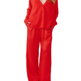 Sablyn Samson Relaxed Saddle Raglan Cardigan - Vermillion