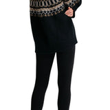 Sablyn Scottie Slouchy Fairisle Mock Neck - Vermillion