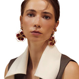 Sara y Flora Andreae Earrings - Vermillion
