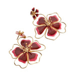 Sara y Flora Andreae Earrings - Vermillion