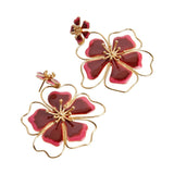 Sara y Flora Andreae Earrings - Vermillion