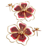 Sara y Flora Andreae Earrings - Vermillion