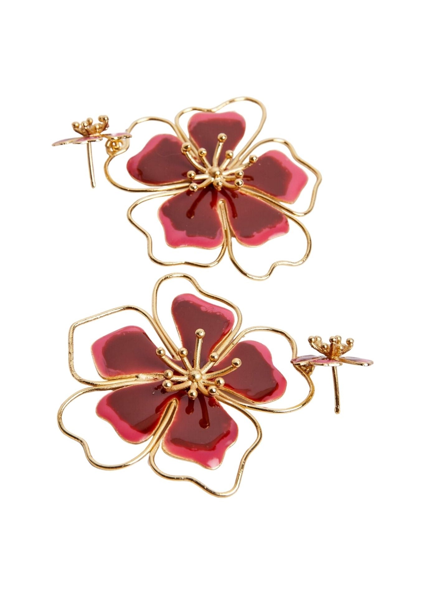 Sara y Flora Andreae Earrings - Vermillion