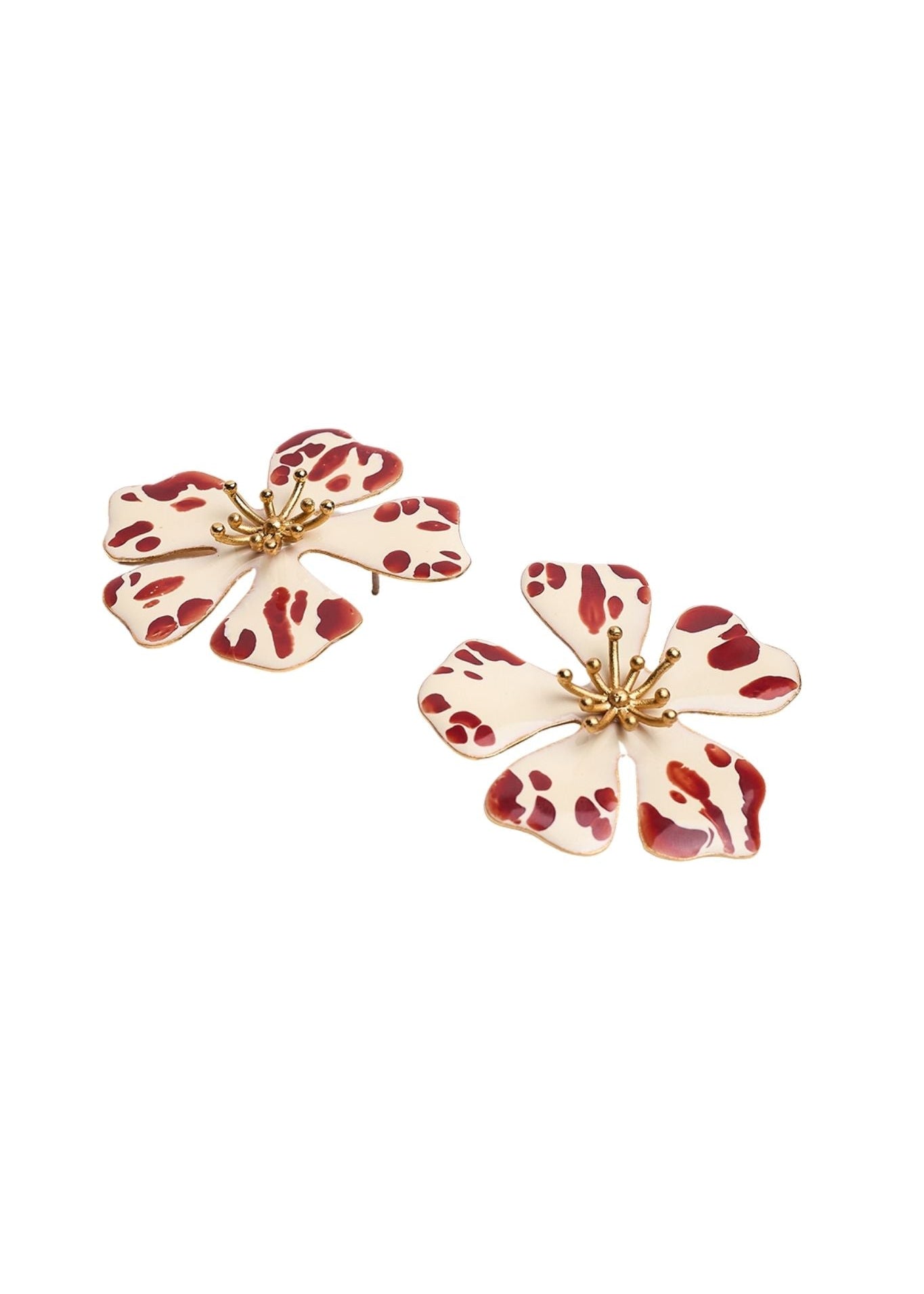 Sara y Flora Aurora Maxi Studs - Vermillion